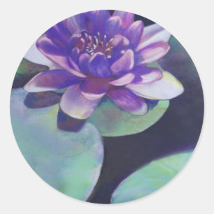 Sticker Rond Pureté - Pastel Nénuphar