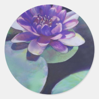 Sticker Rond Pureté - Pastel Nénuphar