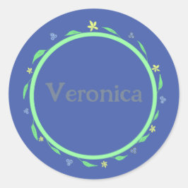 Sticker Rond Purple le plus beau