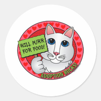 Sticker Rond Purr pour l'alimentation