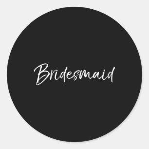 Sticker Rond Pyjama de mariée pour demoiselle d'honneur