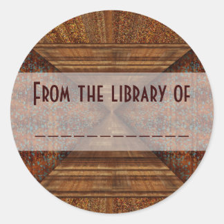 Sticker Rond Pyramide dorée Topaz égyptienne Art Abstrait