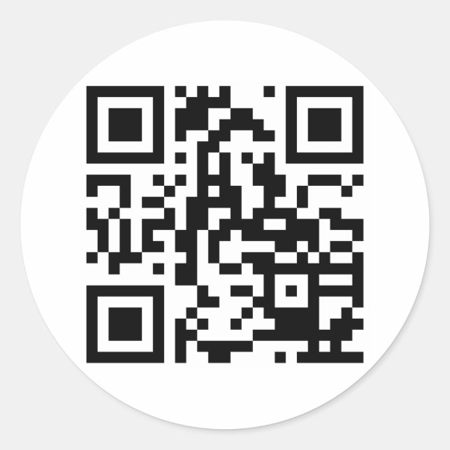STICKER ROND QR CODE® (Devant)