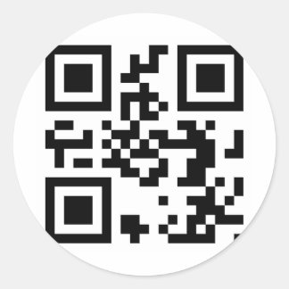 Sticker Rond QR Code - Obama 2012