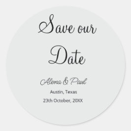 Sticker Rond QR Enregistrer notre date ajouter photoname date n