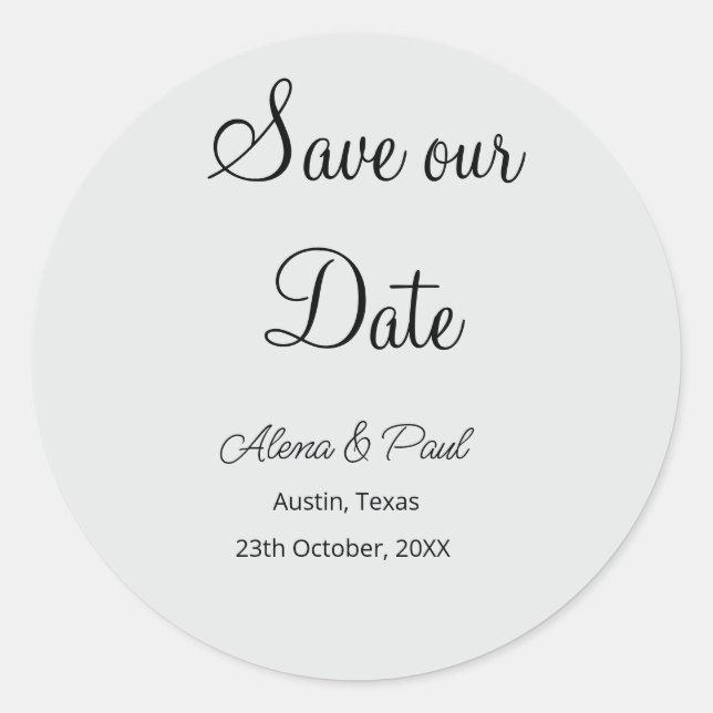 Sticker Rond QR Enregistrer notre date ajouter photoname date n (Devant)