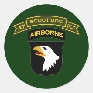 Sticker Rond quarante-septième IPSD - 101st aéroporté