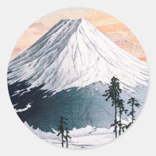 Sticker Rond Quartier de Katsuyama par Hiroaki Takahashi