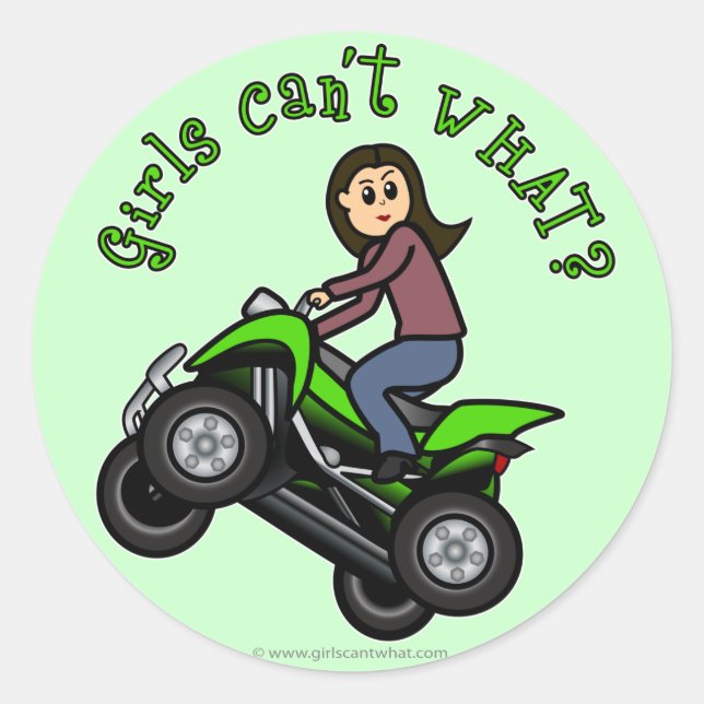 Sticker Rond Quatre roues légères (Devant)