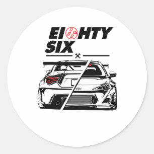Sticker Rond Quatre-vingt-six 86