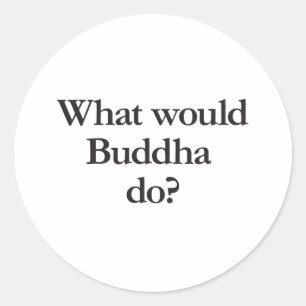 Sticker Rond que ferait le bouddha