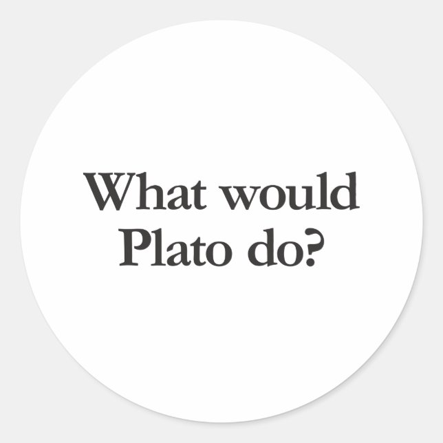 Sticker Rond que ferait plato (Devant)