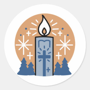 Sticker Rond Que la foi brille