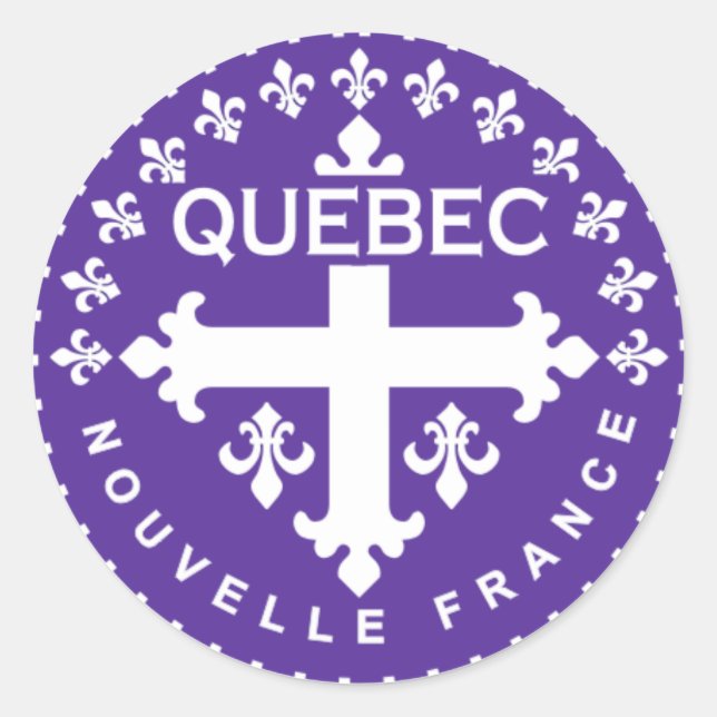 Sticker Rond Québec (Devant)