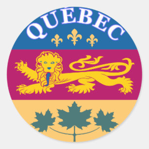 Sticker Rond Québec, La Belle Province
