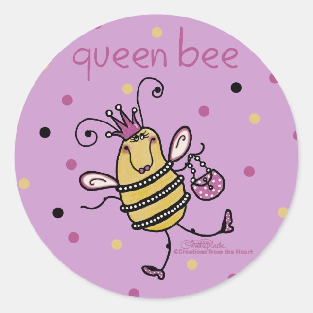 Sticker Rond Queen Bee (Devant)