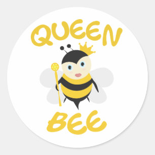 Sticker Rond Queen Bee
