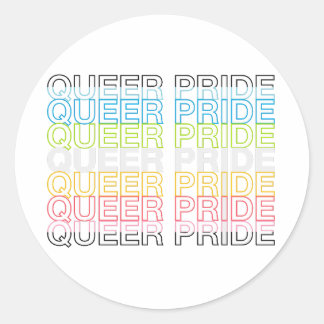 Sticker Rond Queer Pride