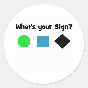 Sticker Rond Quel est votre signe ?