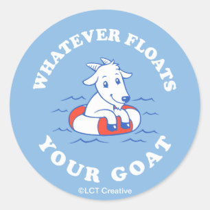 Sticker Rond Quelle que soit la chèvre