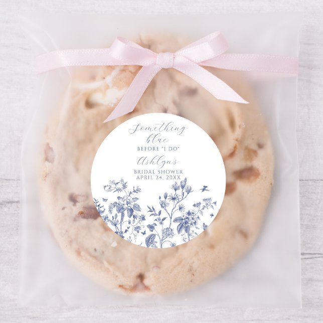 Sticker Rond Quelque Chose de Bleu Avant Ma Soirée de Cadeaux d (Créateur téléchargé)