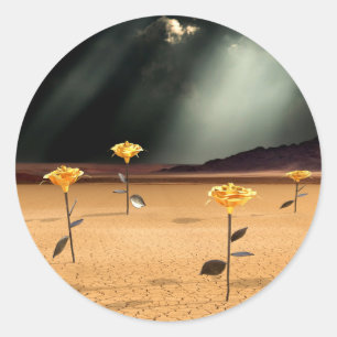 Sticker Rond Quelque part n° 3