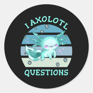 Sticker Rond Questions axolotales
