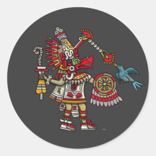 Sticker Rond Quetzalcoatl