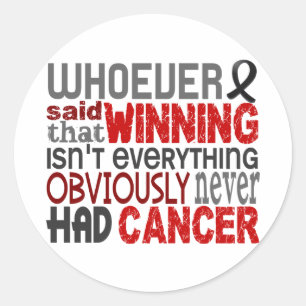 Sticker Rond Qui a dit le mélanome