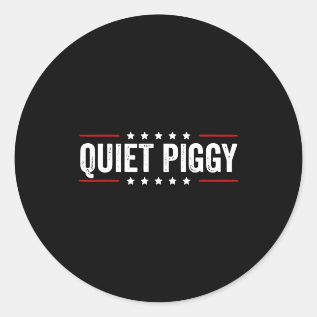 Sticker Rond Quiet Ggy  (Devant)