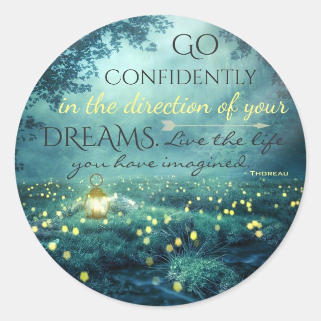 Sticker Rond Quota de Whimsical Inspiring (Devant)