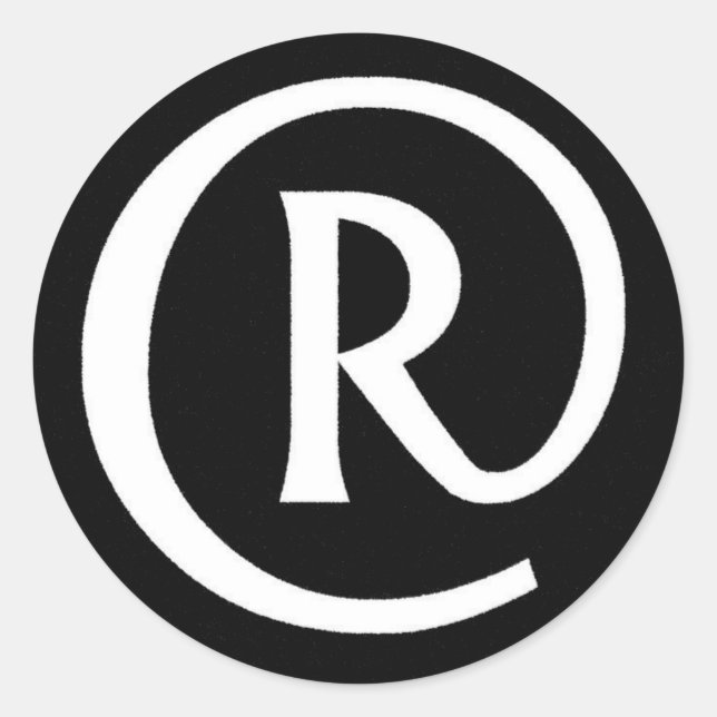 Sticker Rond R-obase NB (Devant)