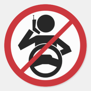 Sticker Rond Raccrochez et conduisez