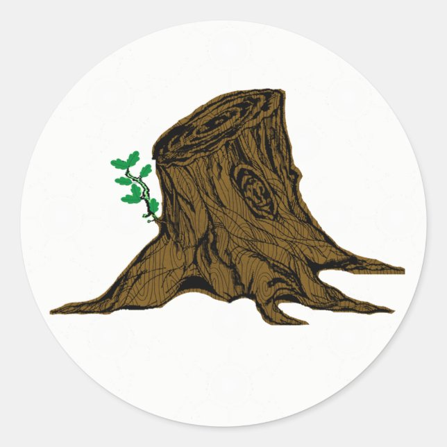 Sticker Rond Racine claire de l'autocollant Jesse Tree (Devant)