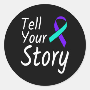 Sticker Rond Racontez votre histoire Prévention du suicide Prix