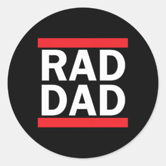 Sticker Rond Rad Papa papa Bonne Fête des pères