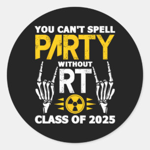 Sticker Rond Rad Tech Étudiant Rt Cl De 2025 Radiologie Diplôme