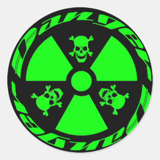 Sticker Rond Radioactif