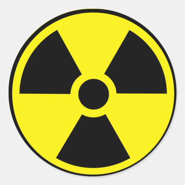 Sticker Rond Radioactif (Devant)