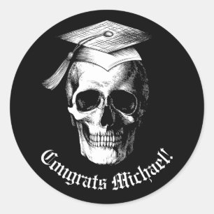 Sticker Rond Radiologie de la fête de graduation gothique du cr