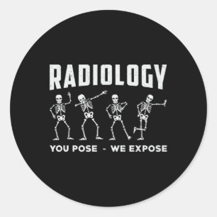 Sticker Rond Radiologie Nous Exposons Le Technologue Xray