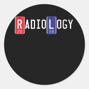 Sticker Rond Radiologie X-Ray Marker Classe De 2019 Graduation