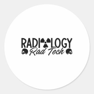 Sticker Rond Radiology Tech Rad Medicine Xray Technologist