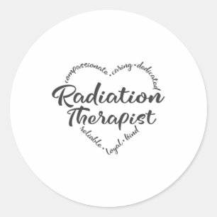 Sticker Rond Radiothérapie, radioncologie