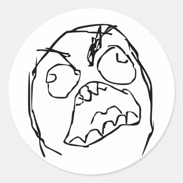 Sticker Rond Rageguy (Devant)