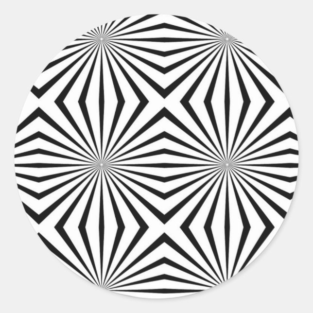 Sticker Rond Rainbowvérité Live Hallucinations Illusion optique (Devant)
