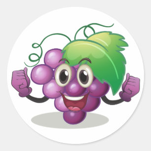 Sticker Rond Raisin