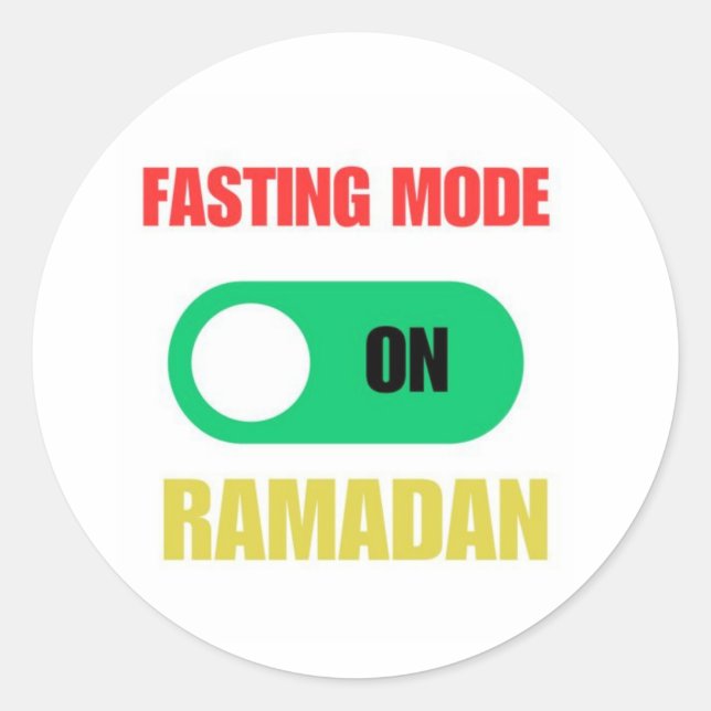 Sticker Rond Ramadan Kareem - Aïd Moubarak - Joyeux Aïd (Devant)