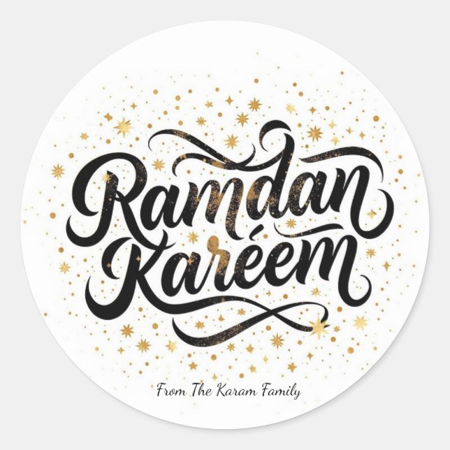 Sticker Rond Ramadan Kareem holiday  (Devant)