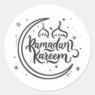 Sticker Rond Ramadan Kareem Musulman jeûner Mois saint islamiqu